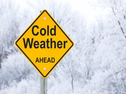 cold weather sign